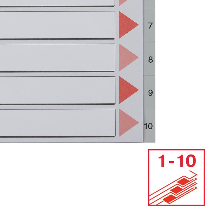 Image du produit Esselte Registre en plastique chiffres