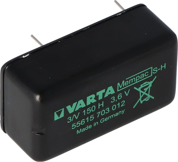 Produktbild Varta Akku Backup MEMPAC S-H, 3N150H, 55615-703-012 (1 Stk., Gerätespezifisch, 150 mAh)