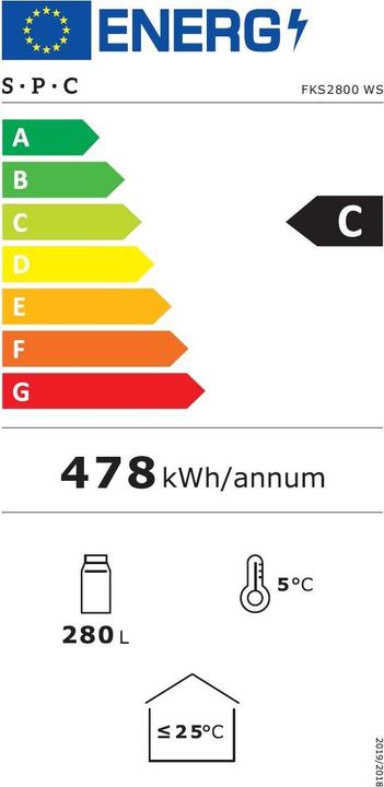 Energie-Label SPC FKS2800-1 WS (280 l)