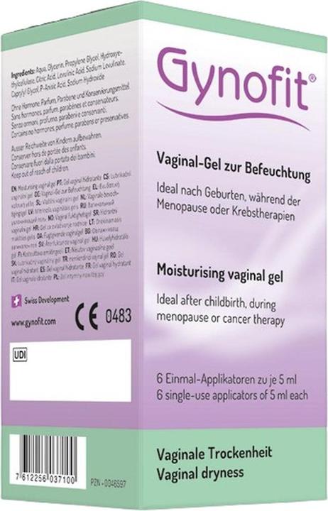 Immagine prodotto Gynofit Vaginalgel zur Vaginabefeuchtung (30 ml, Gel intimo)