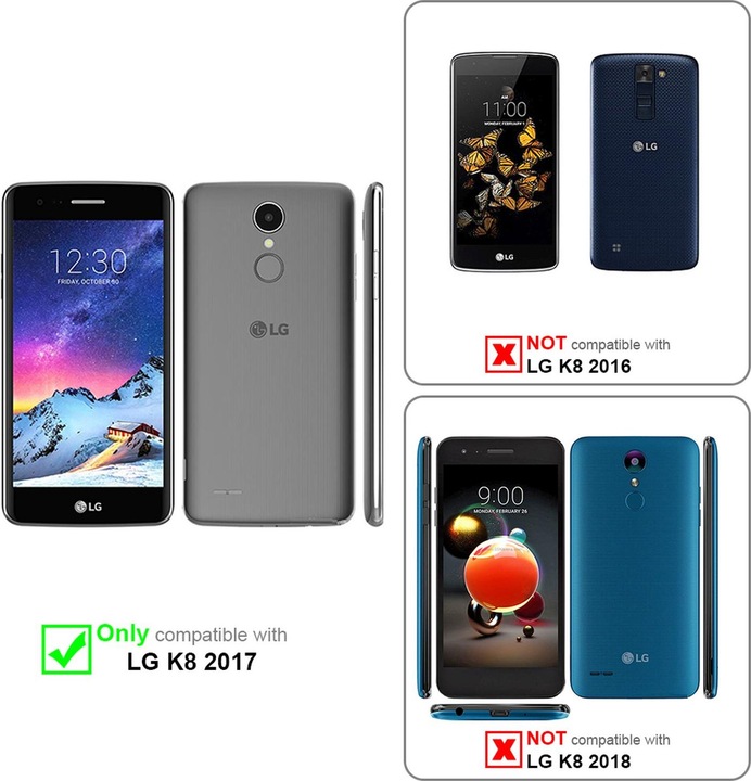 Image du produit Cadorabo Couverture rigide Frosty Cover (LG K8 2017)