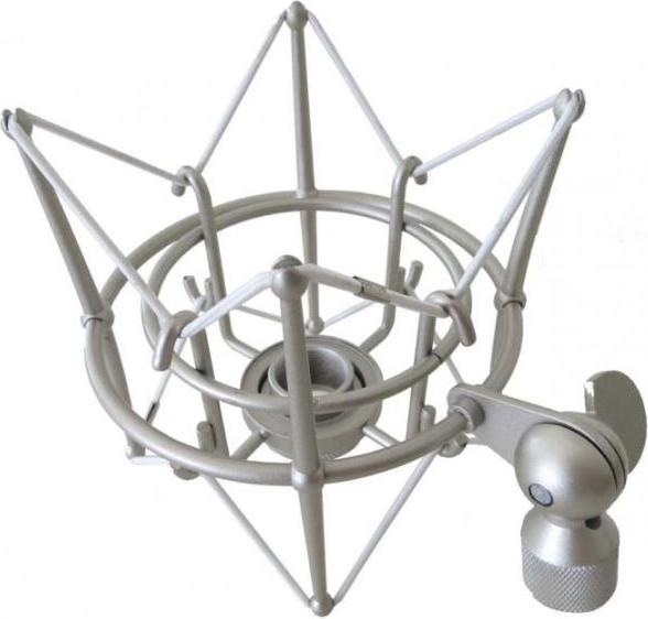 Actual product image keepdrum MS089SV Silver microphone spider