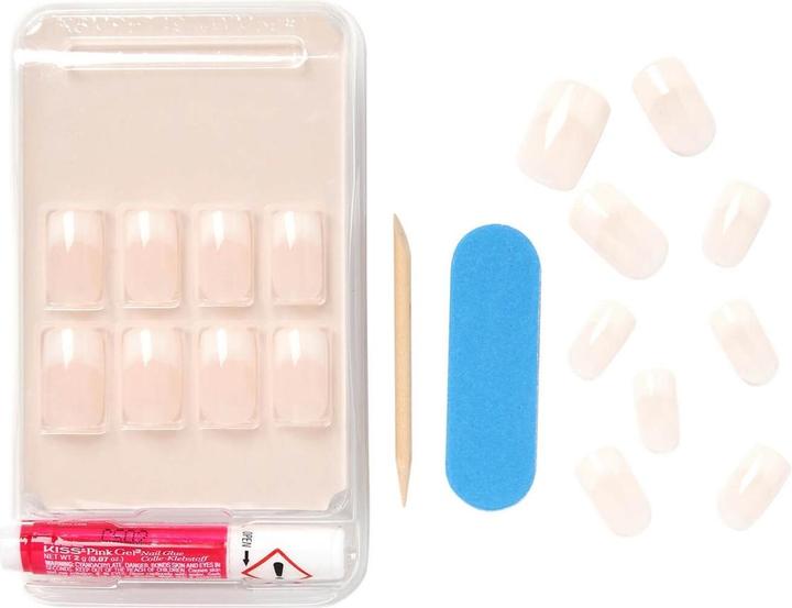 Actual product image KISS Salon Acrylic Nude (Artificial nails, Nude)
