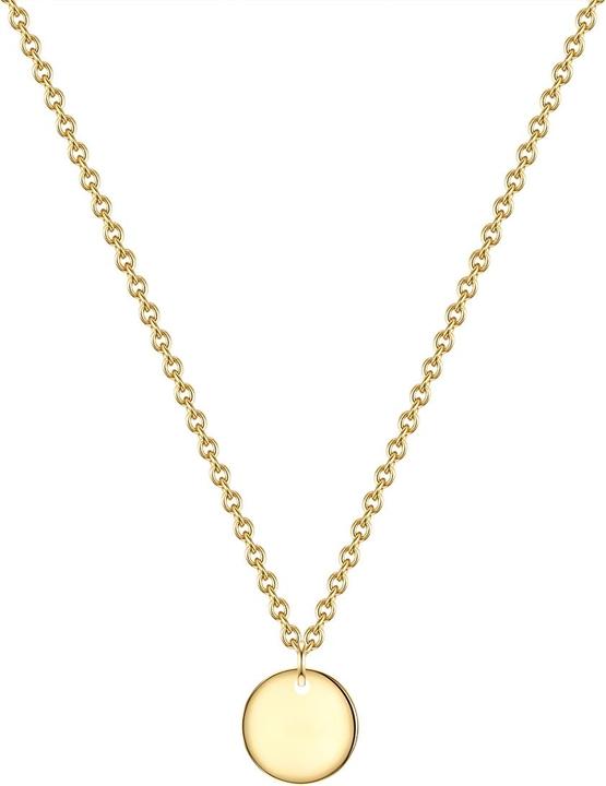 Produktbild Glanzstücke München Damen Kreis Sterling Silber gelbgold 40,0 cm Basiskette + 5,5 cm Verlängerung - 31336 (Sterling Silber, 40 - 45 cm)