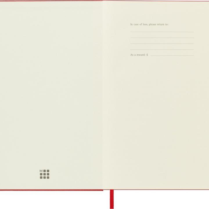 Actual product image Moleskine tickler (A5, Special ruling, Hardcover)
