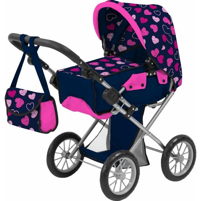 Amia AM Puppenwagen "Herz", mit Tasche
