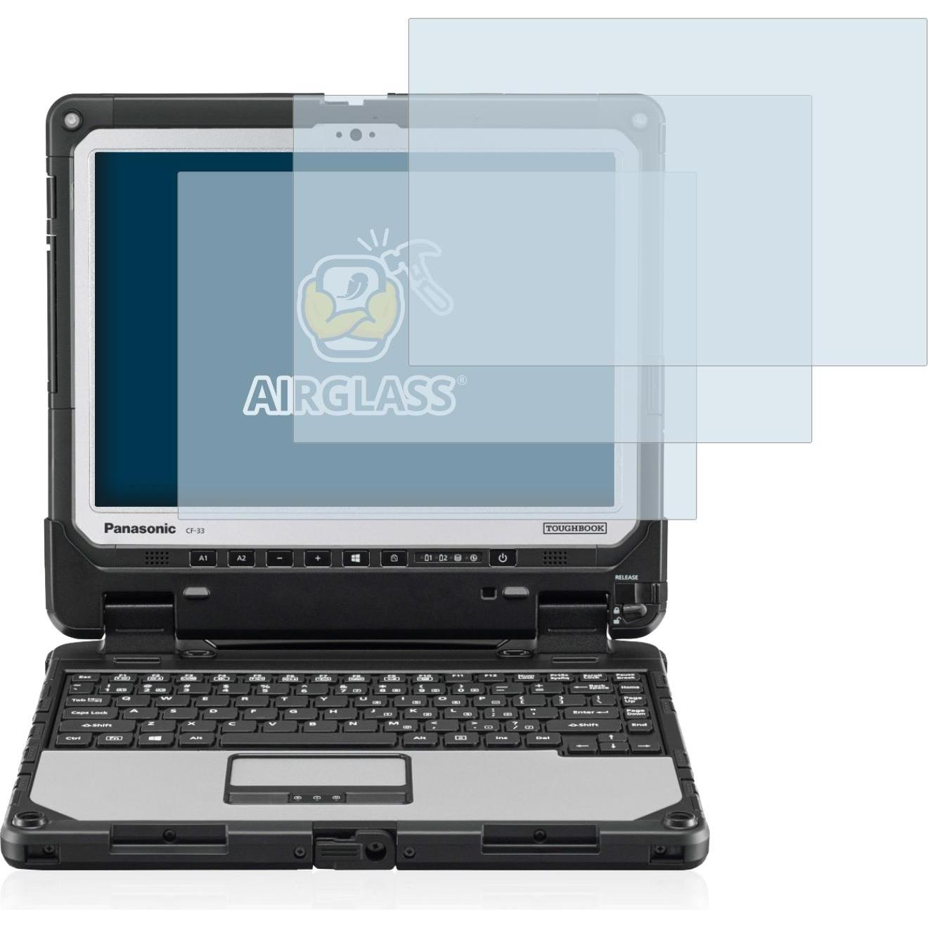 Thumbnail - BROTECT AirGlass Panzerglasfolie (3 Stück, Toughbook CF-33), Tablet Schutzfolie