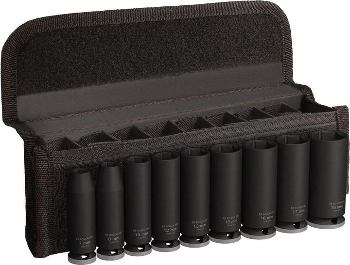Bosch Professional Zubehör Pro Impact (19 mm, 12 mm, 16 mm, 10 mm, 7 mm, 17 mm, 15 mm, 8 mm, 13 mm)