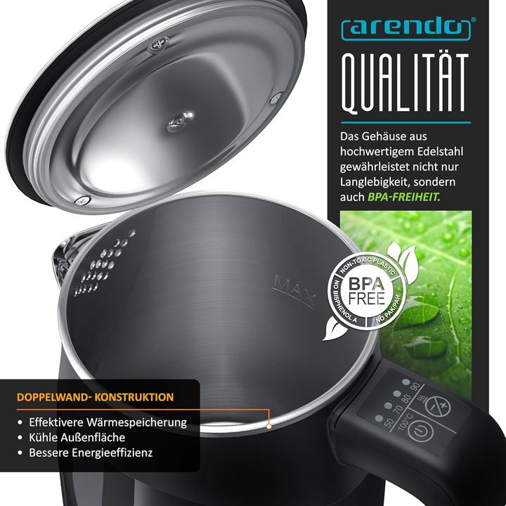 Image du produit Arendo Bouilloire en acier inoxydable de 0,5l (0.50 l)