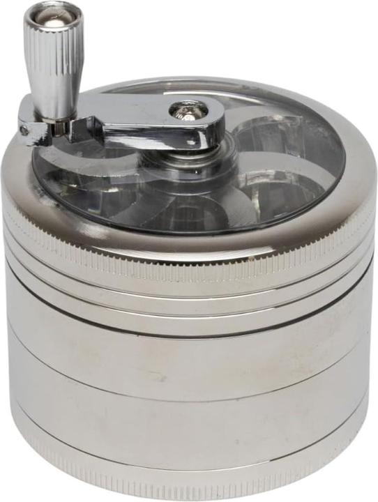 RAW HAMMERCRAFT X Aluminium Topwinding Grinder L Silver 4parts 63mm