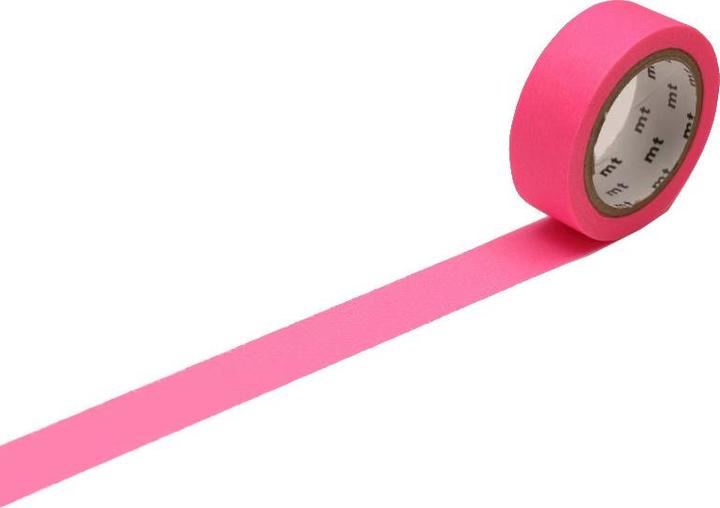 MT Klebeband Washi Masking Tape Basic Neon Pink 15mmx7m (15 mm)