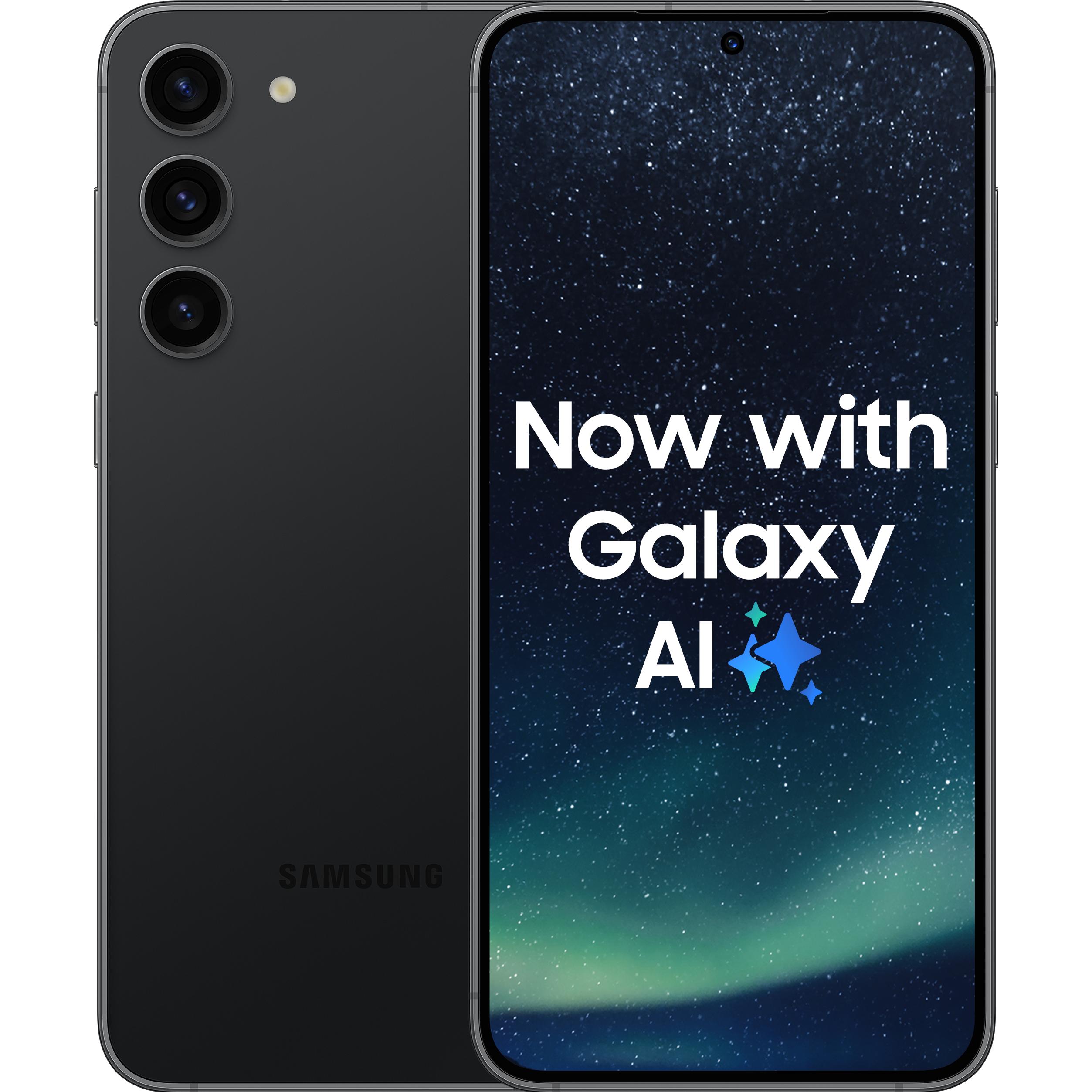 Samsung Galaxy S23+ (512 GB, Phantom Black, 6.60", SIM + eSIM, 5G), Smartphone, Schwarz