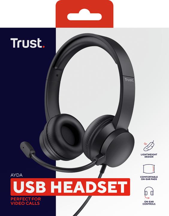 Actual product image Trust Ayda USB PC Headset (Cable, USB-A)