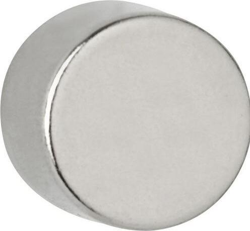 Image du produit Maul aimant disque au néodyme, 12 mm, force d'adhérence : 5,3 kg, argent (4 x)