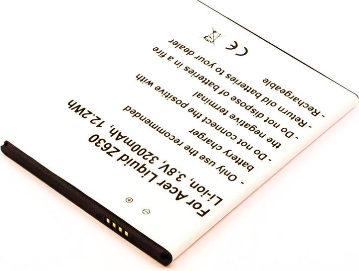 Image du produit AGI Batterie compatible avec Acer Liquid Z630S - Batterie - 3.200 mAh
