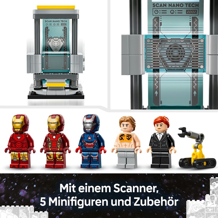 Image du produit LEGO Le laboratoire d'Iron Man : la salle des armures (76315, LEGO Super Mario)