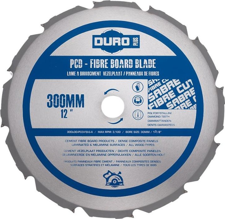 Duro 150x20-PCD-FB-6-A Säge: DP-PCD 150x2.0x1.4x20mmx6 Zähne