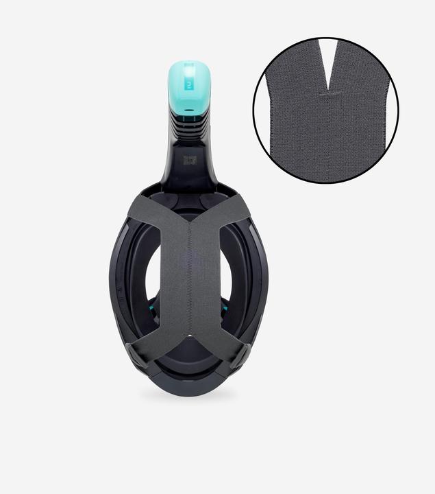 Produktbild Subea Schnorchelmaske Tauchen Damen/Herren - Easybreath 900 schwarz