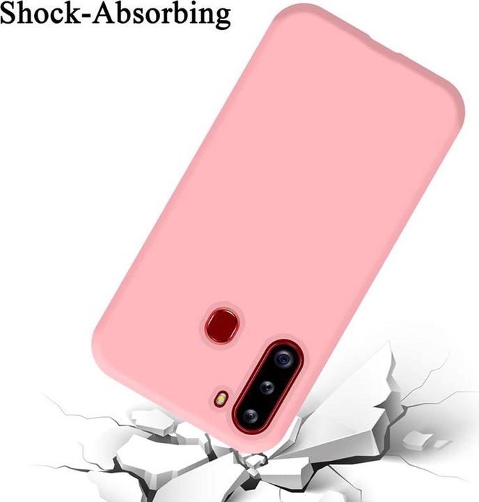 Actual product image Cadorabo TPU Liquid Silicone Case Cover (Samsung Galaxy A21)