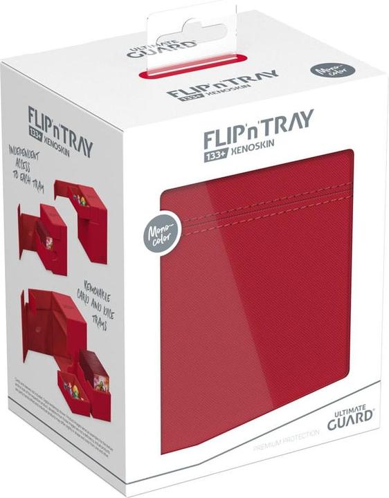Actual product image Ultimate Guard Flip'n'Tray 133+ XenoSkin Rouge