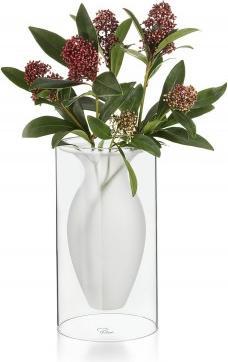 Produktbild Philippi Vase Esmeralda XS Transparent/Weiss (1 x, 7 x 20 cm)