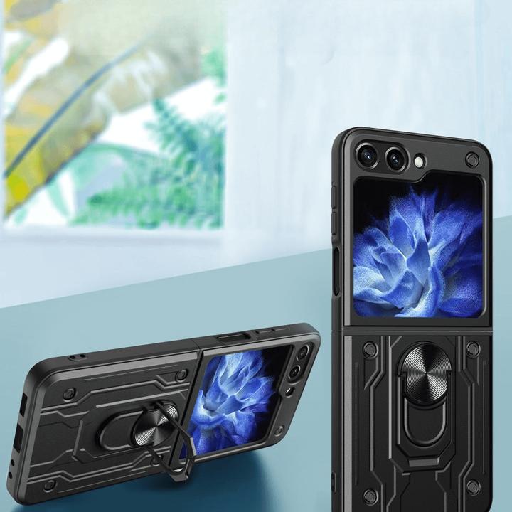 Actual product image Cover-Discount Galaxy Z Flip6 - Armor Case with kickstand (Samsung Galaxy Z Flip6)
