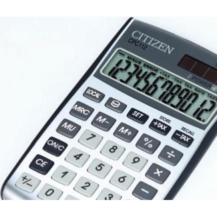 Citizen, Taschenrechner, Desktop calculator CPC 112WB (Batterien)