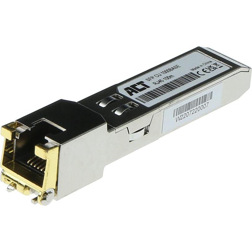ACT SFP 1000Based copper RJ45 coded for Juniper, Transceiver, Silber