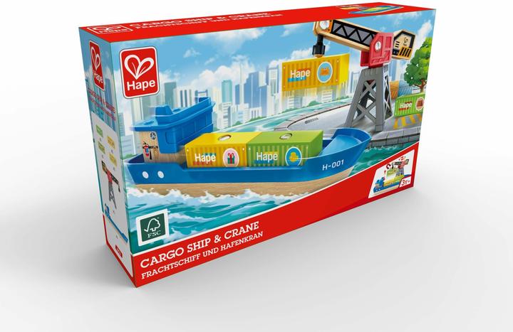 Produktbild Hape Cargo Ship + Crane