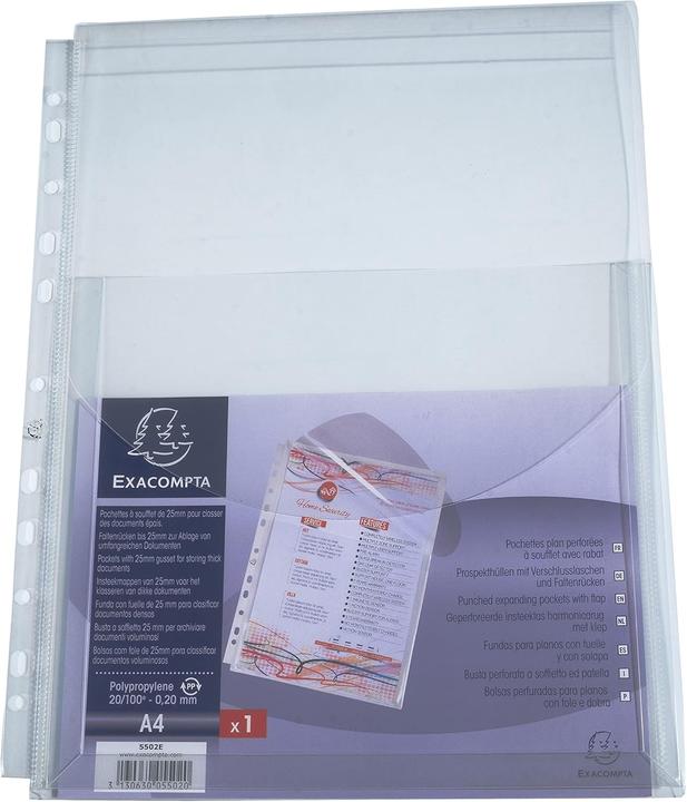 Image du produit Exacompta Tasche Perforate Espandibili (A4, 50x)