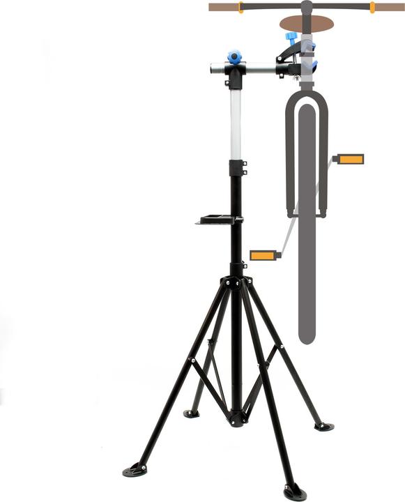 Image du produit Wiltec E-Bike Support de réparation 360° jusqu'à 30kg Pedelec Support de montage vélo