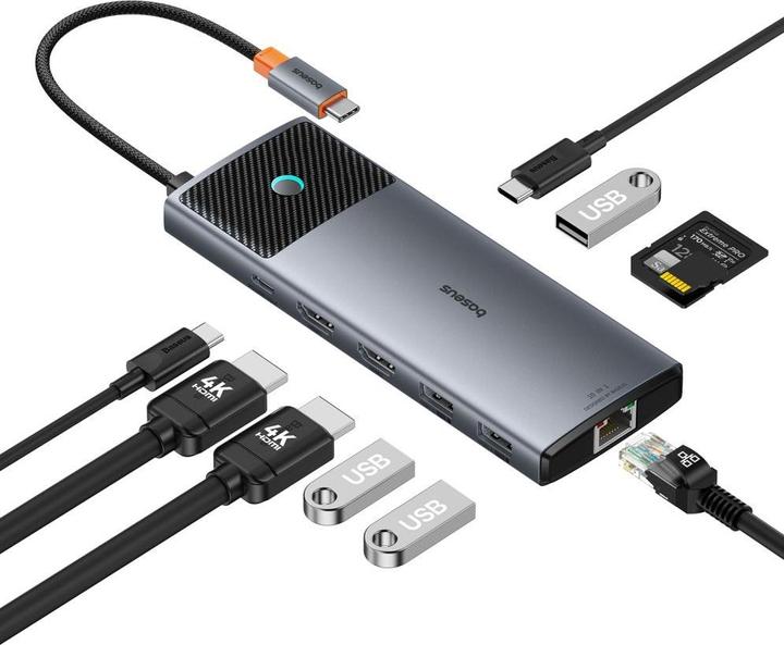 Immagine prodotto Baseus Metal Gleam (USB-C, 10 porte)