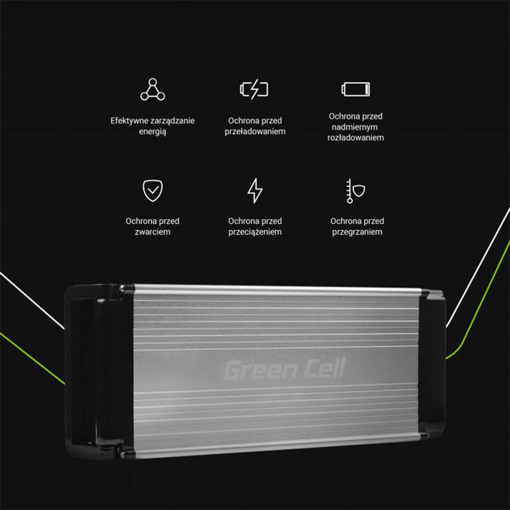 Produktbild GreenCell Battery 36V 15Ah 522Wh Rear Rack for E-Bike Pedelec - Batterie - 15.000 mAh (E-Bike Akku)