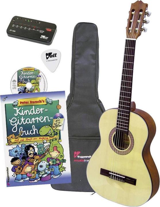 Ensemble de guitare pour enfants (Set de guitares classiques, Bois)