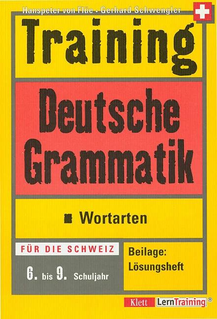 Actual product image Training Deutsche Grammatik - Wortarten (German, 2000)