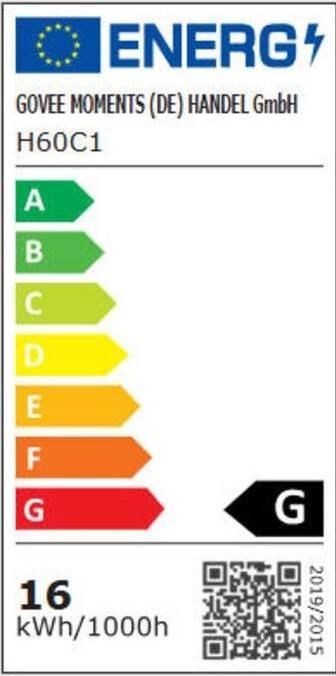 Energy Label Govee Pendelleuchte 30 x 30 x 17.1 cm