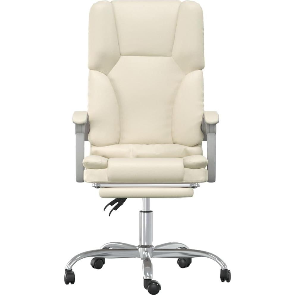 Vidaxl Beige Bürostuhl, Massage-Bürostuhl (46.50 - 56 Cm)
