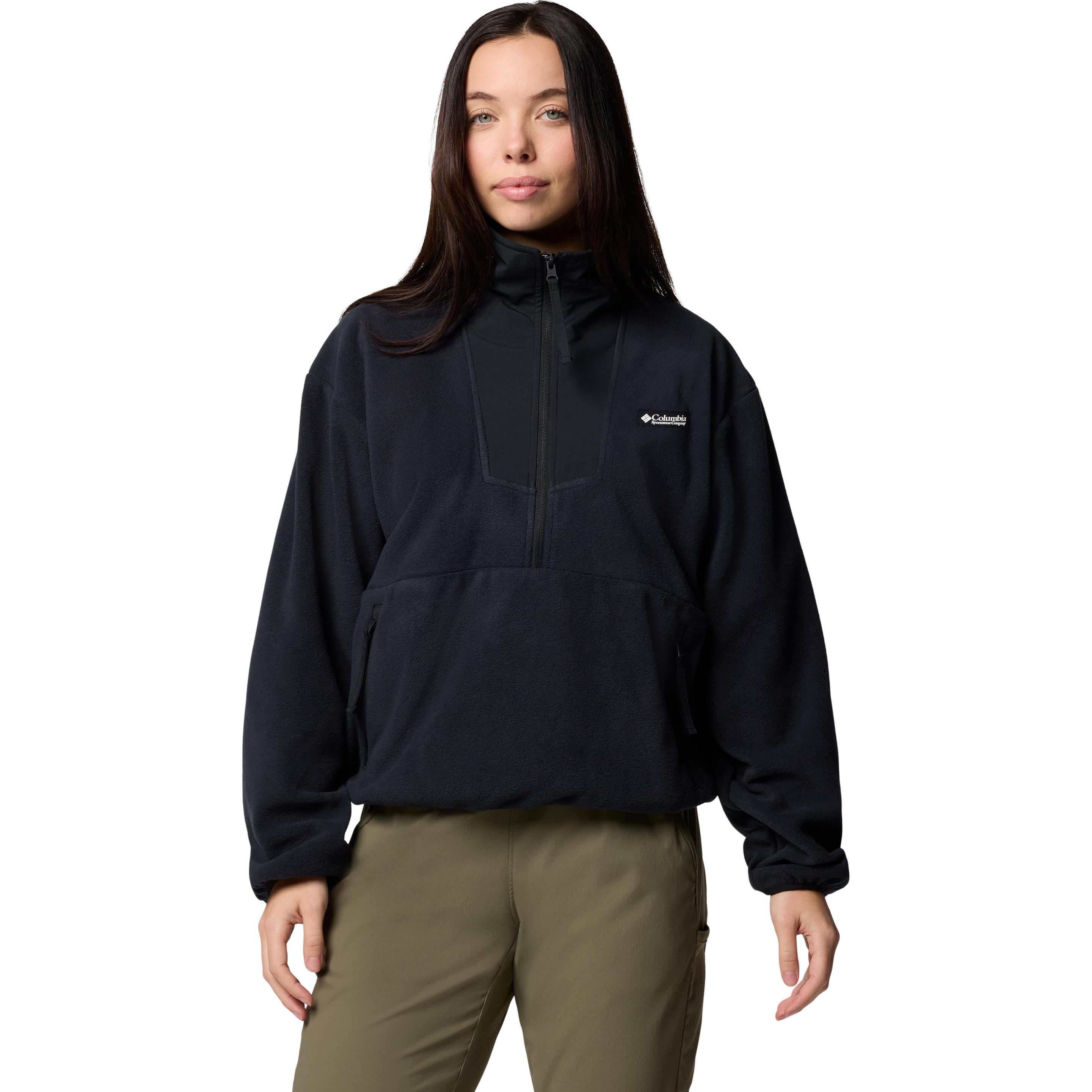 Columbia, Damen, Jacke, Sequoia Grove™ 1/2 Zip Fleece (M), Schwarz, M