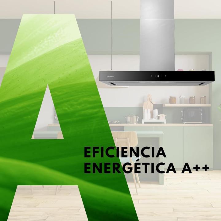 Image du produit Corbero Hotte décorative horizontale, débit 1000 m3/h, 3 vitesses, classe A++ (Hotte murale)