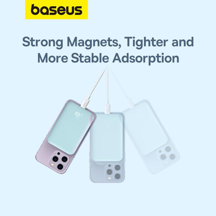 Produktbild Baseus Powerbank mini 6000 mAh 20W (blue) (6000 mAh, 20 W, 22.20 Wh)