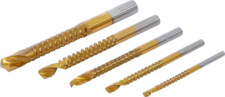 Actual product image BGS HSS Milling Drill Set | titanium coated | 3 - 8 mm | 5 pcs. (8 mm)