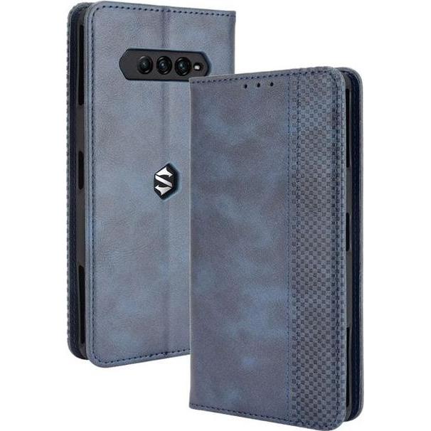 Thumbnail - MU Classic Classic V Leder Bookcover Series (Xiaomi Black Shark 4, Xiaomi Black Shark 4 Pro), Smartphone Hülle, Blau