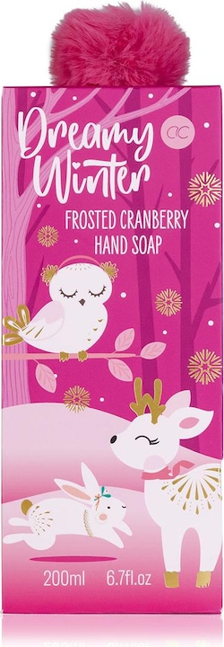 Produktbild Accentra Handseife DREAMY WINTER in Pumpspender inkl. Geschenkbox, 200ml, Duft: Frosted Cranberry, Farbe: lil (Flüssigseife, 200 ml)