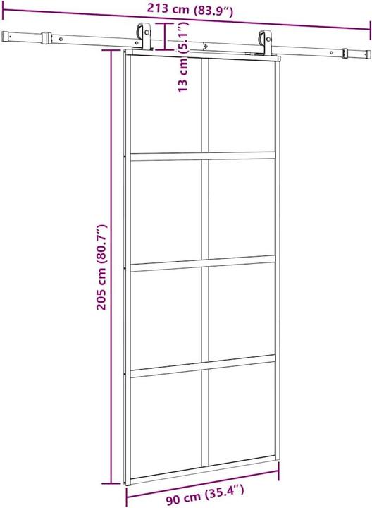 Image du produit vidaXL Schiebetür