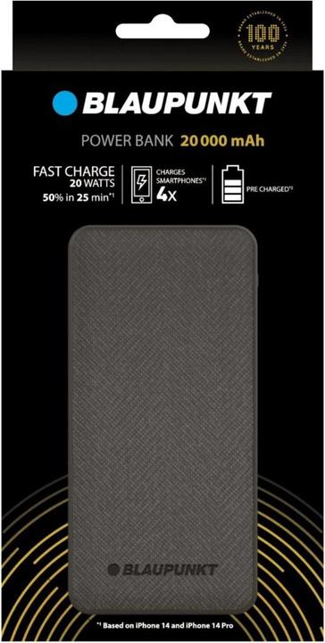Produktbild Blaupunkt Powerbank 20000 mAh (20000 mAh, 20 W, 74 Wh)