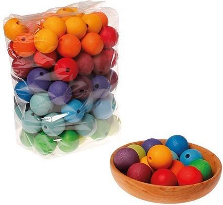 Immagine prodotto Grimm's 96 Perline di legno grandi