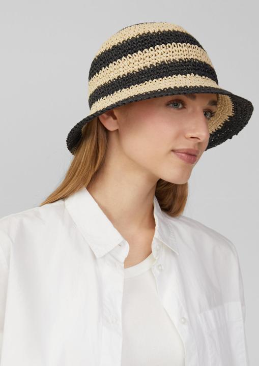 Actual product image s.Oliver Hut Hut aus Raffia mit Logo-Ring (One size)