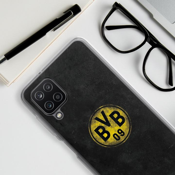 Produktbild DeinDesign Silikon Hülle für Samsung Galaxy A12 Handyhülle Case Smartphone Schutzhülle BVB Borussia Dortmund (Samsung Galaxy A12)