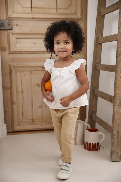 Actual product image Vertbaudet Festliche Baby Bluse aus Baumwoll-Voile (68)