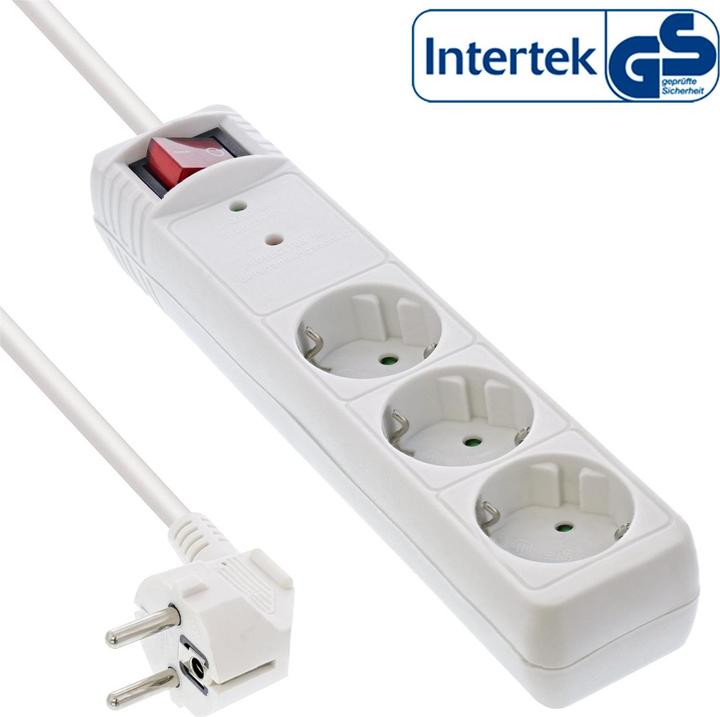 InLine Steckdosenleiste (3 x, CEE 7/3, 1.50 m)